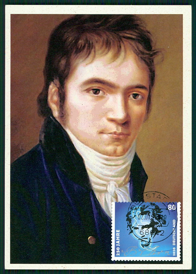 Germany Mk 2020 Ludwig Van Beethoven Music Composer Maxi Card Mc Unique !! Er89