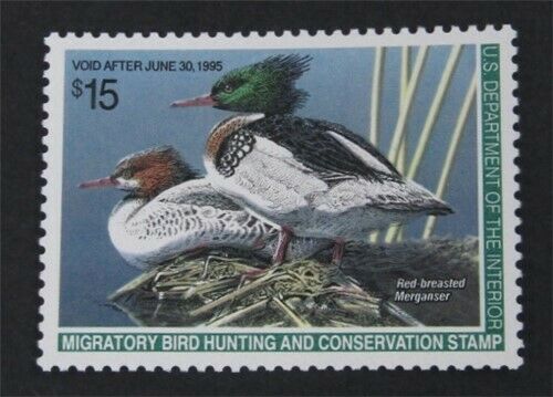 Nystamps Us Duck Stamp # Rw61 Mint Og Nh      S24y084
